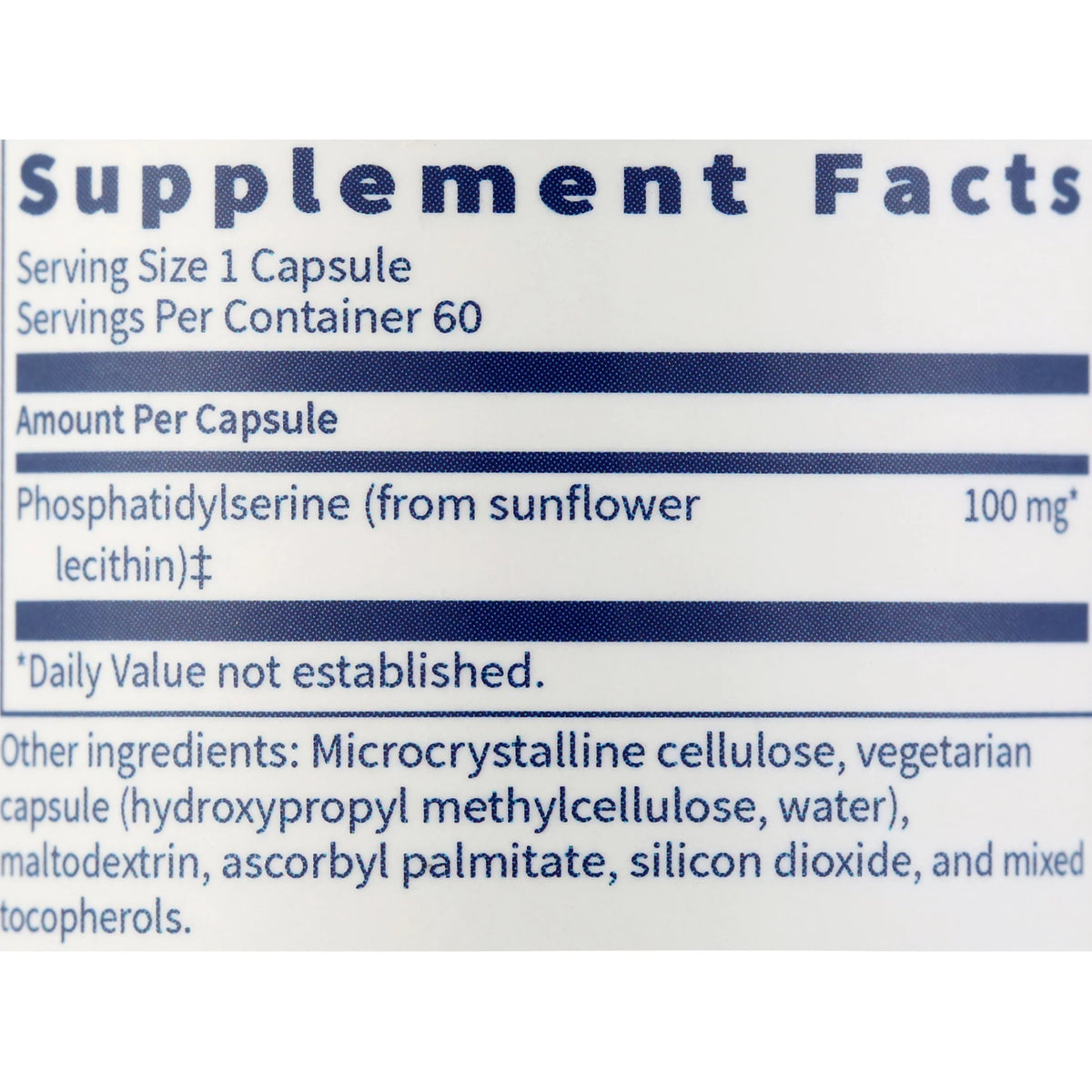 Phosphatidylserine 60 Capsules X470
