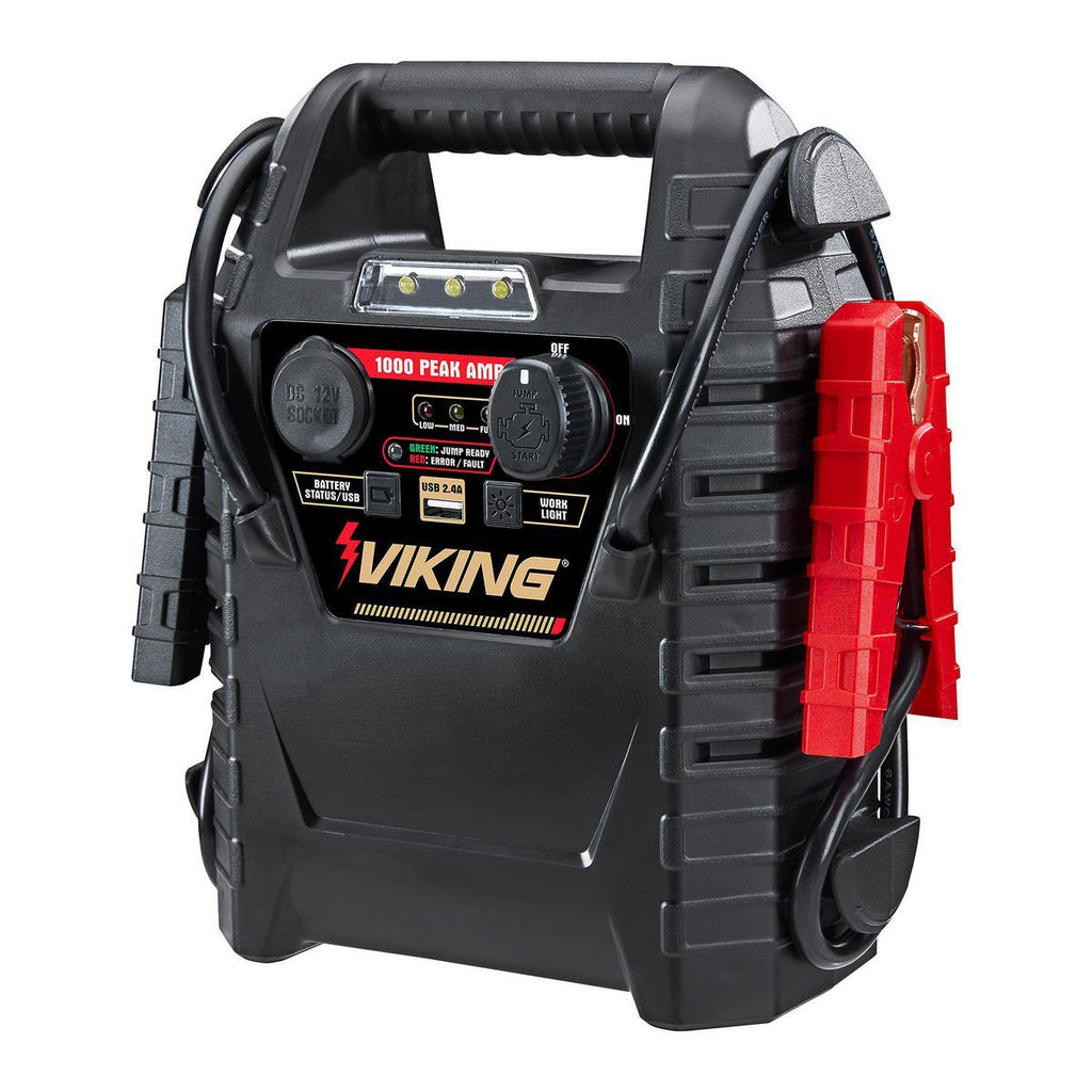 1000 Peak Amp Jump Starter and Power Pack with 150 PSI Air Compressor E8198