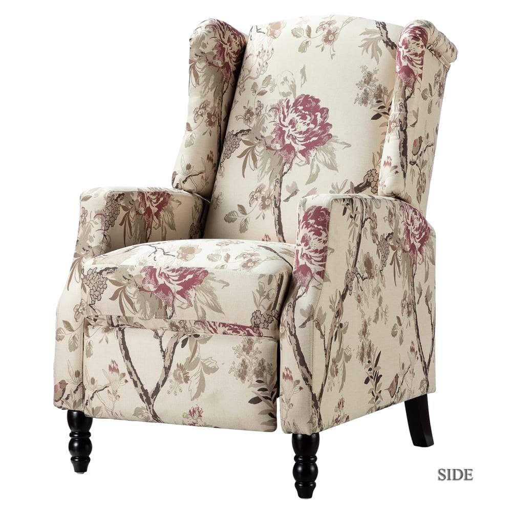 Navy Wing Back Manual Recliner B927057
