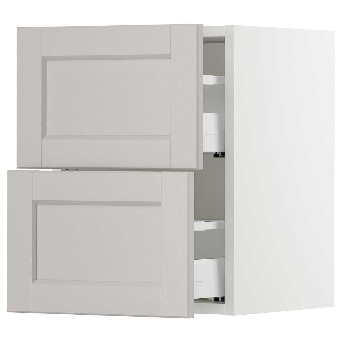 White Wall Cabinet with 2 Drawers F953