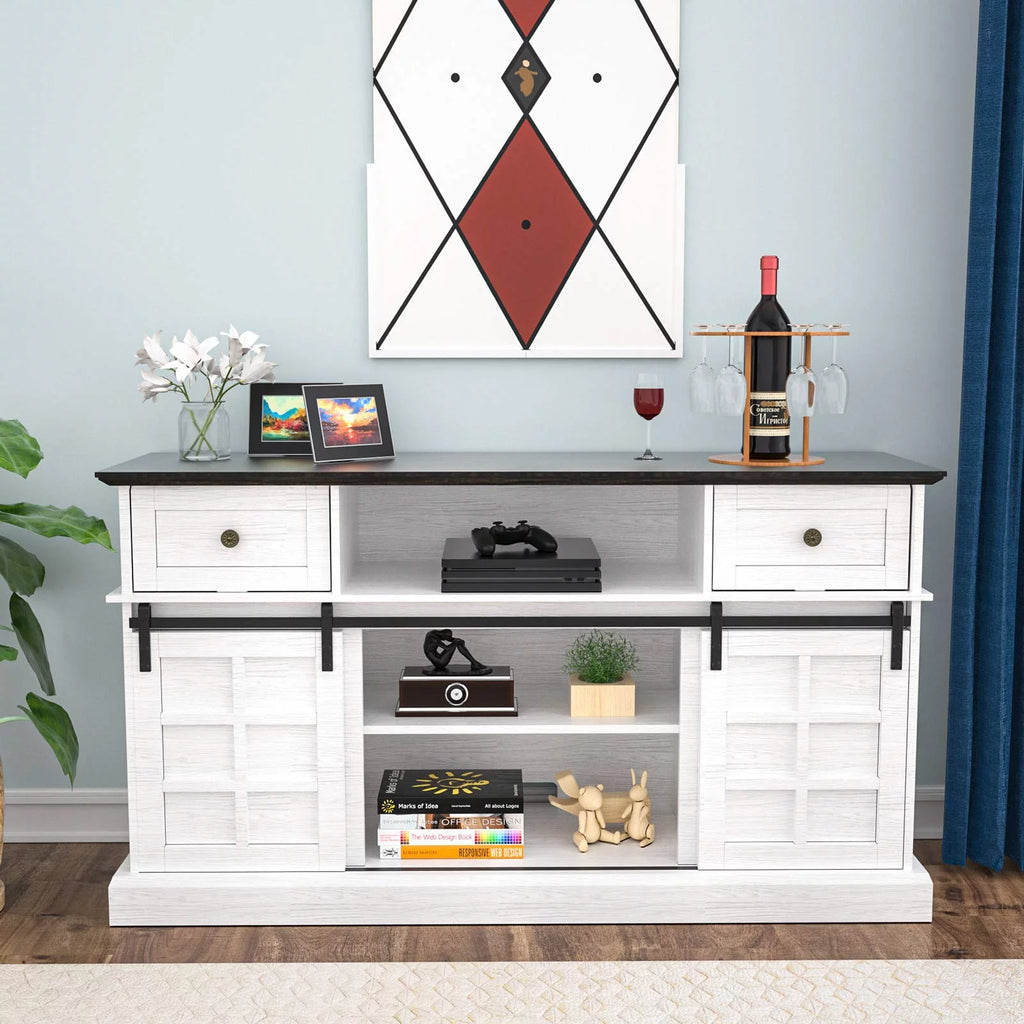 White TV Stand N6287
