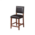 Black Faux Leather Counter Stool F48900