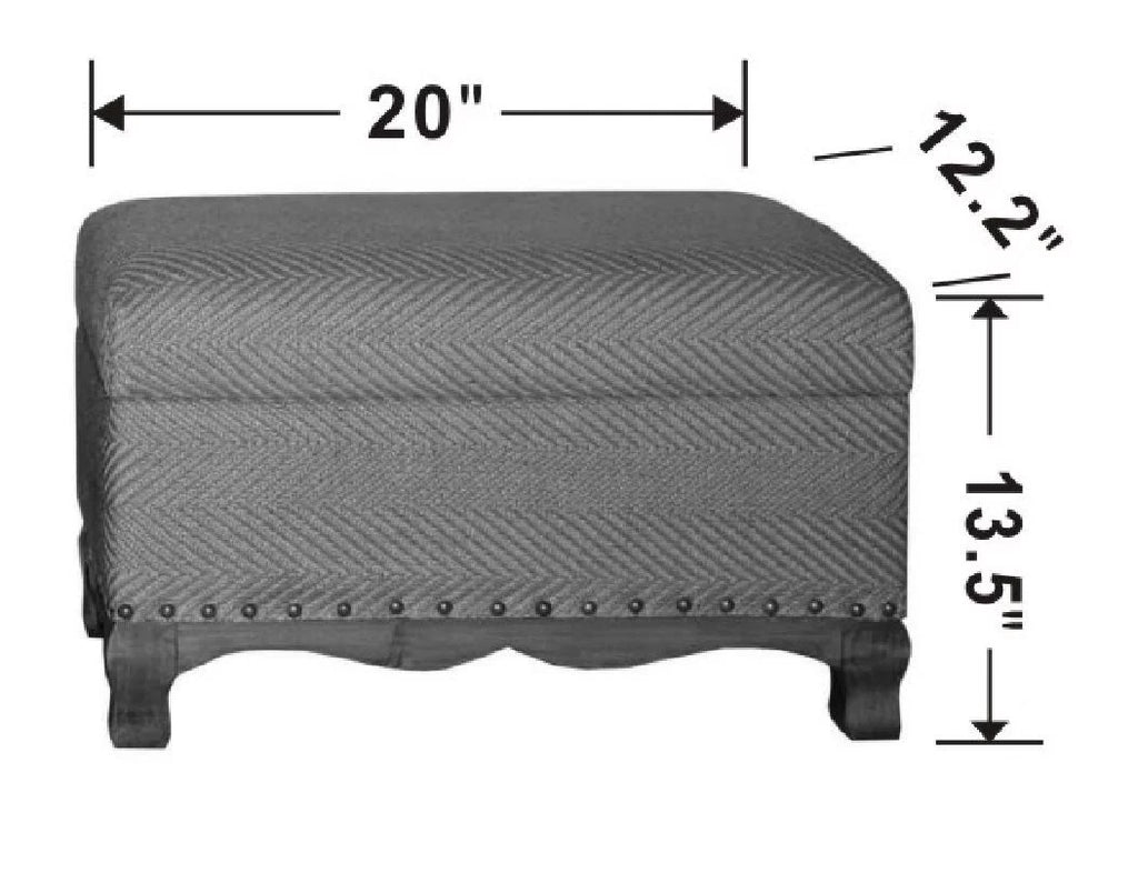 Set of 2 Brown Upholstered Storage Ottoman J535