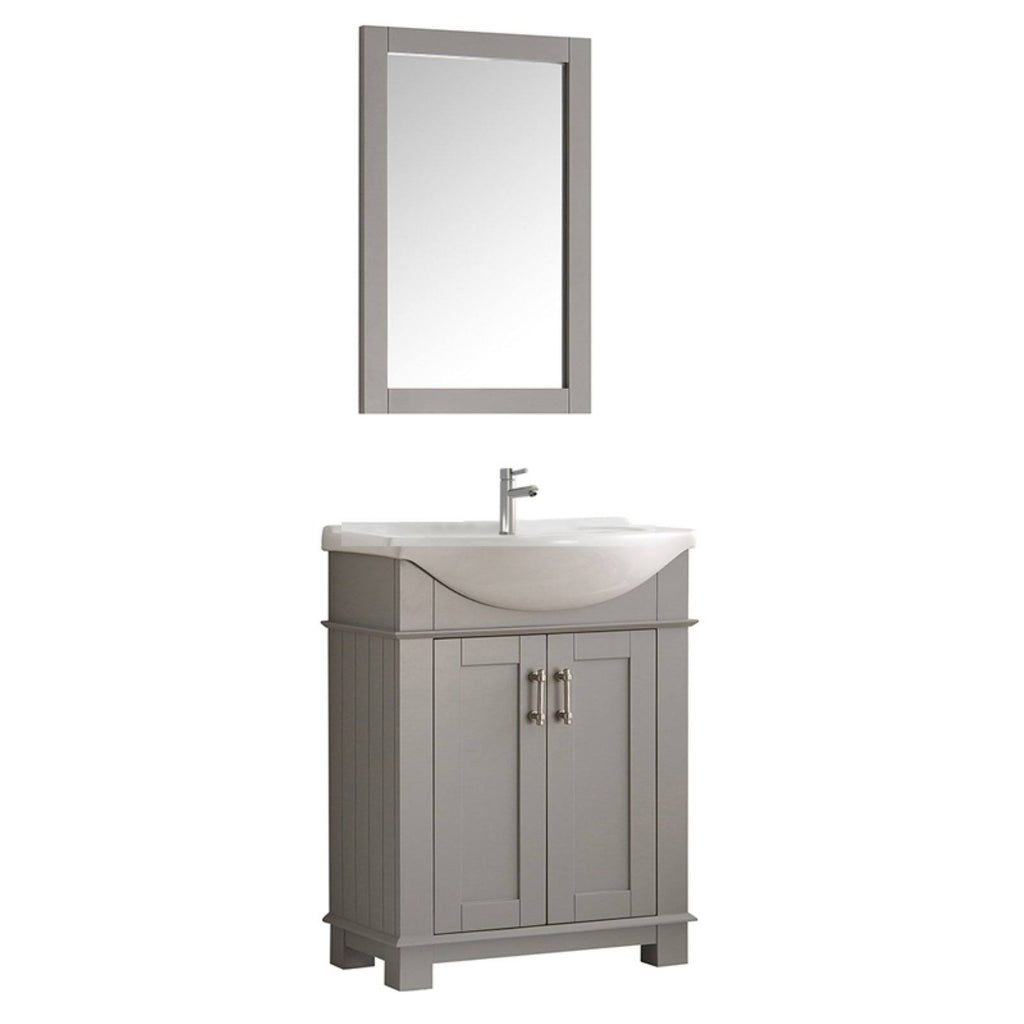 Gray Traditional Bathroom Vanity Z655375