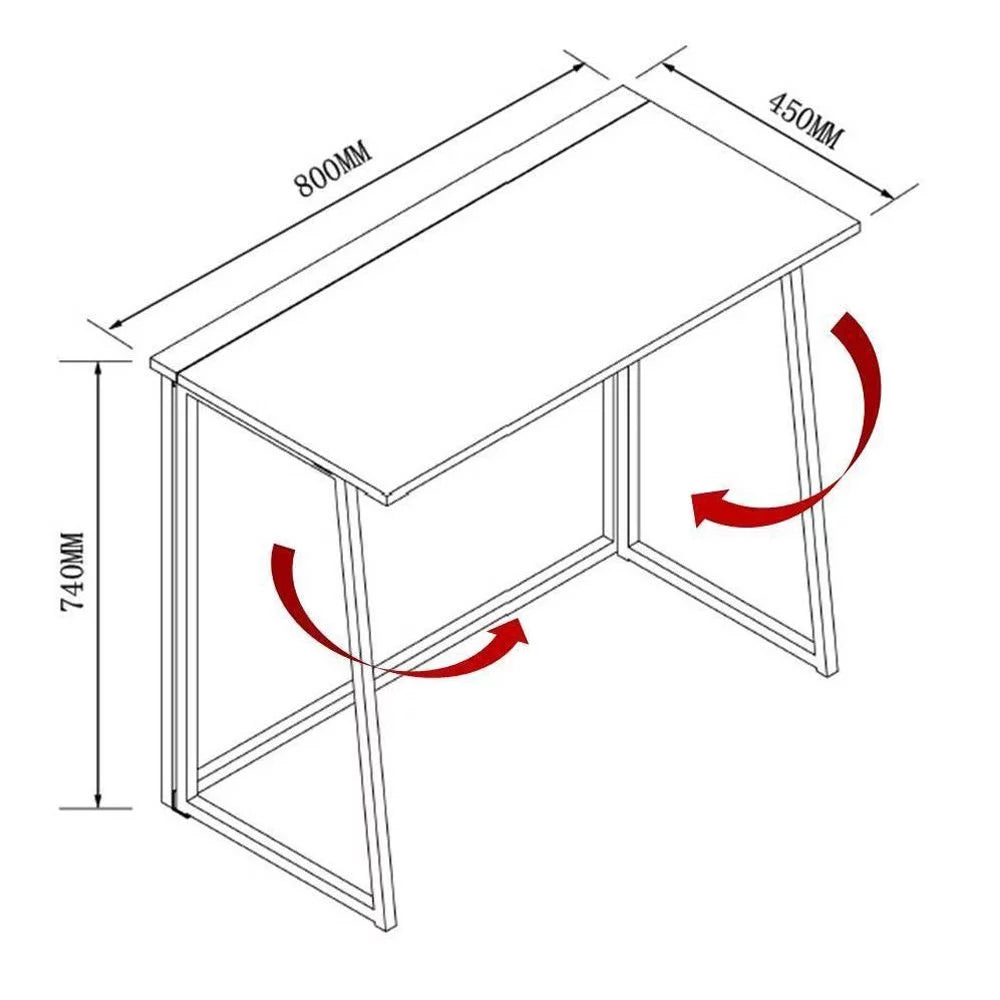 Black Folding Computer Table R5999