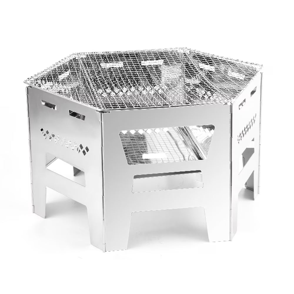 Portable Charcoal Grill Wood Burning Stove V18339