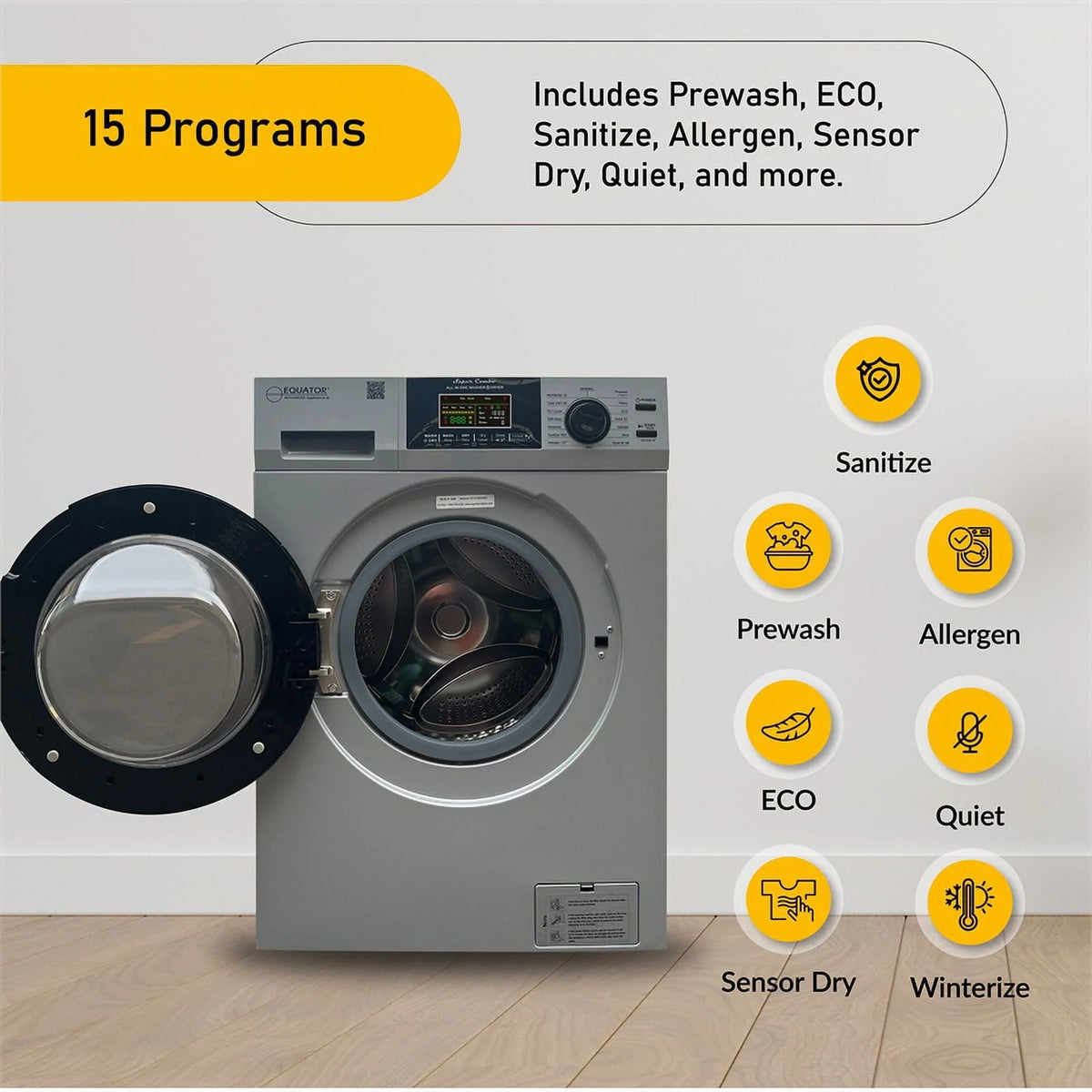 Compact 110V Vented/Ventless 15 lbs Washer Dryer A517236