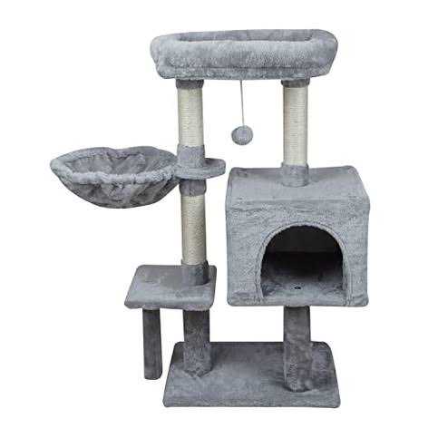 Cute Cat Tree Kitten Cat Tower with Sisal Scratching Posts C368894