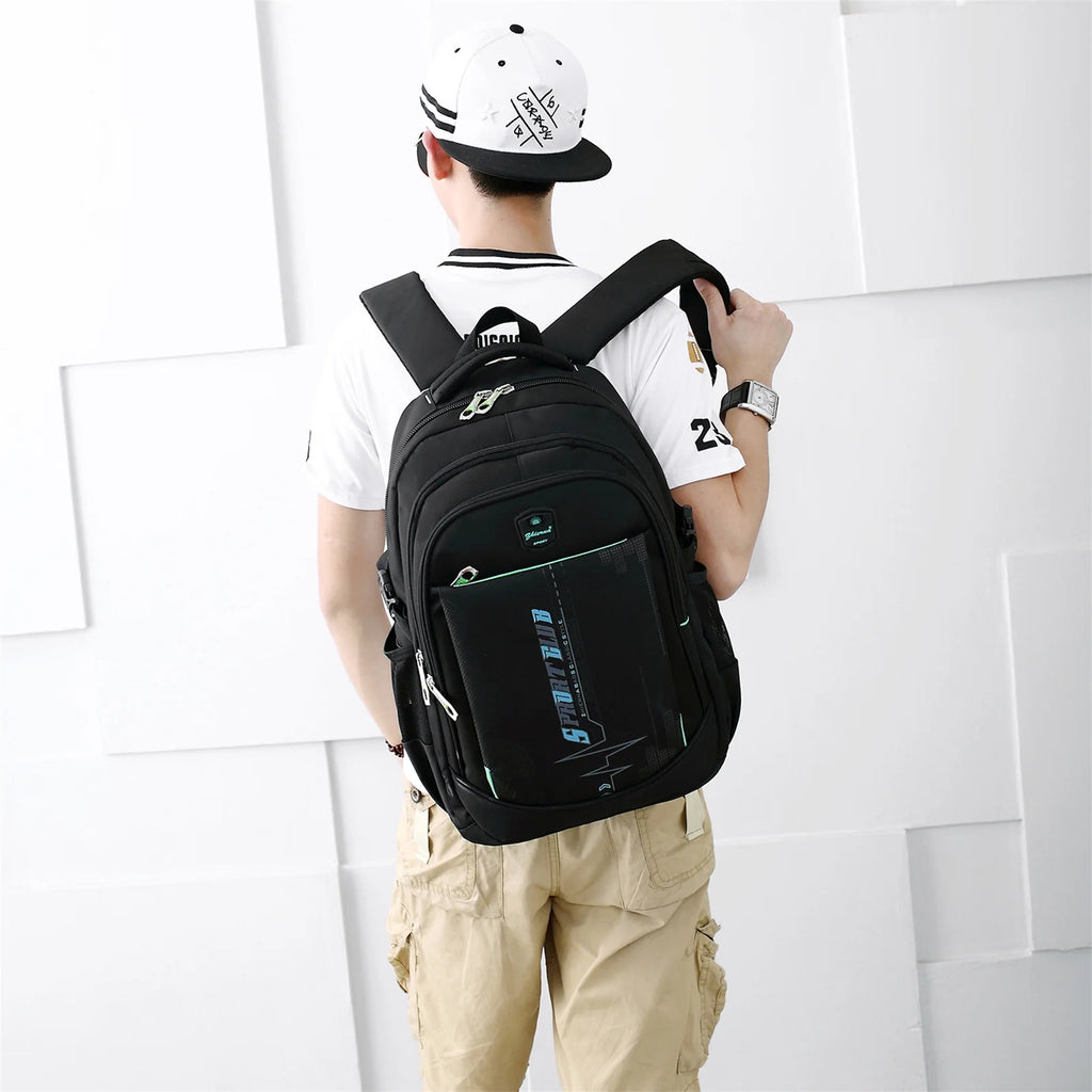 Black Blue Waterproof Lightweight Backpack G11335