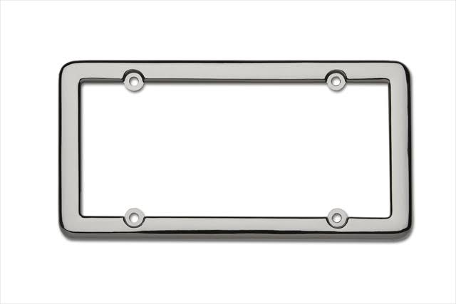 License Plate Frame Black Chrome K932