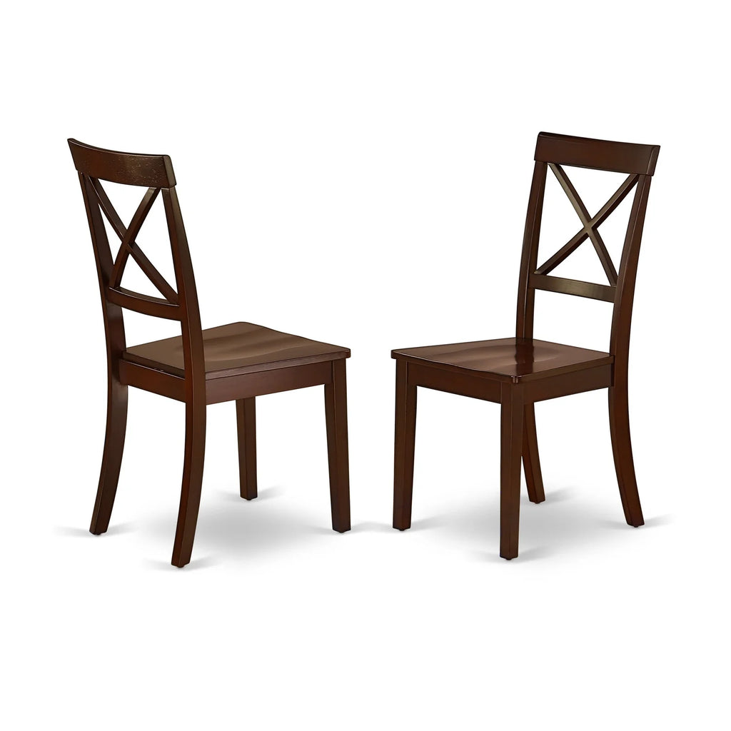 Black And Cherry Finish Wood Seat Chair T715742