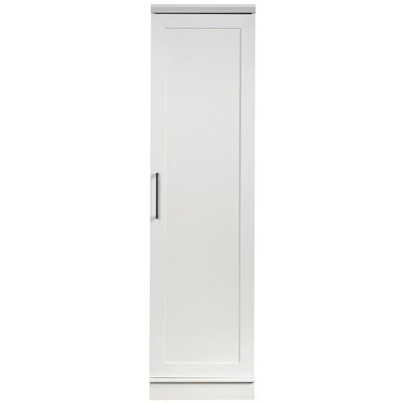 White Engineered Wood Single Door Pantry E90796