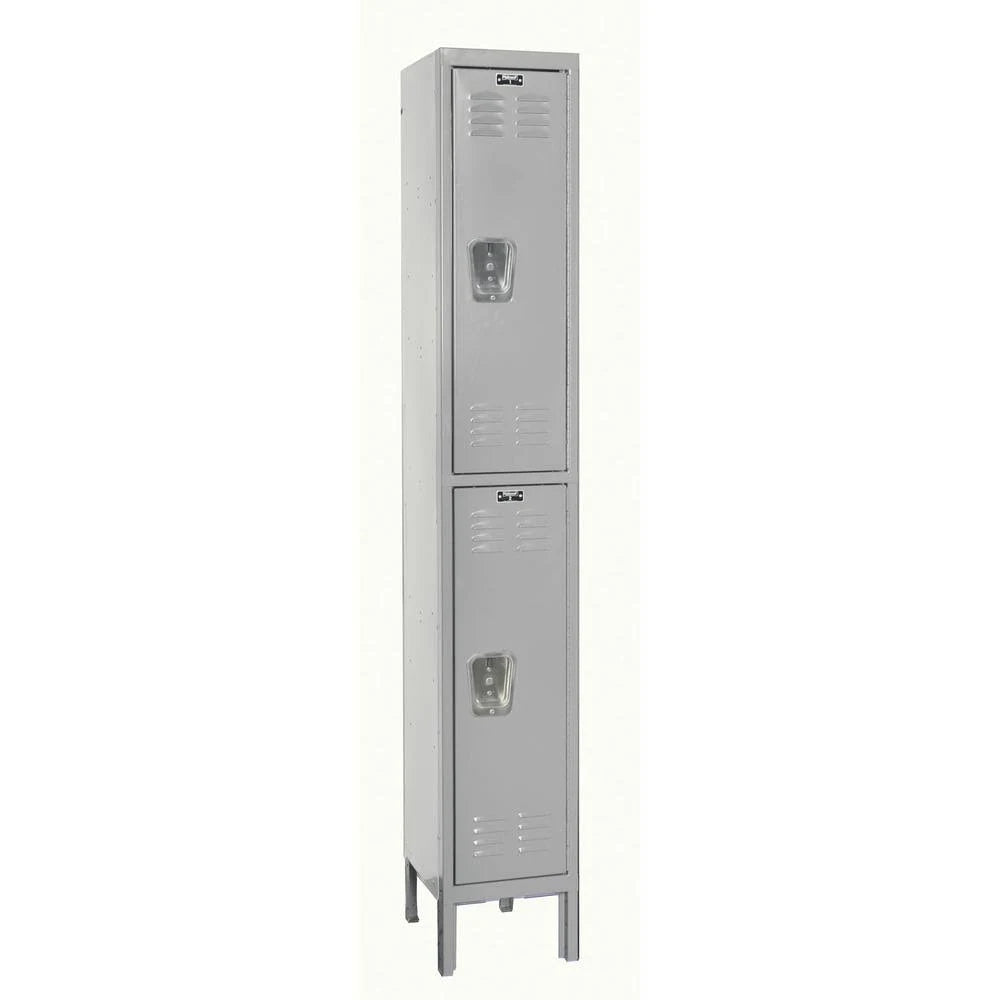 Double Tier Locker, Light Grey I922