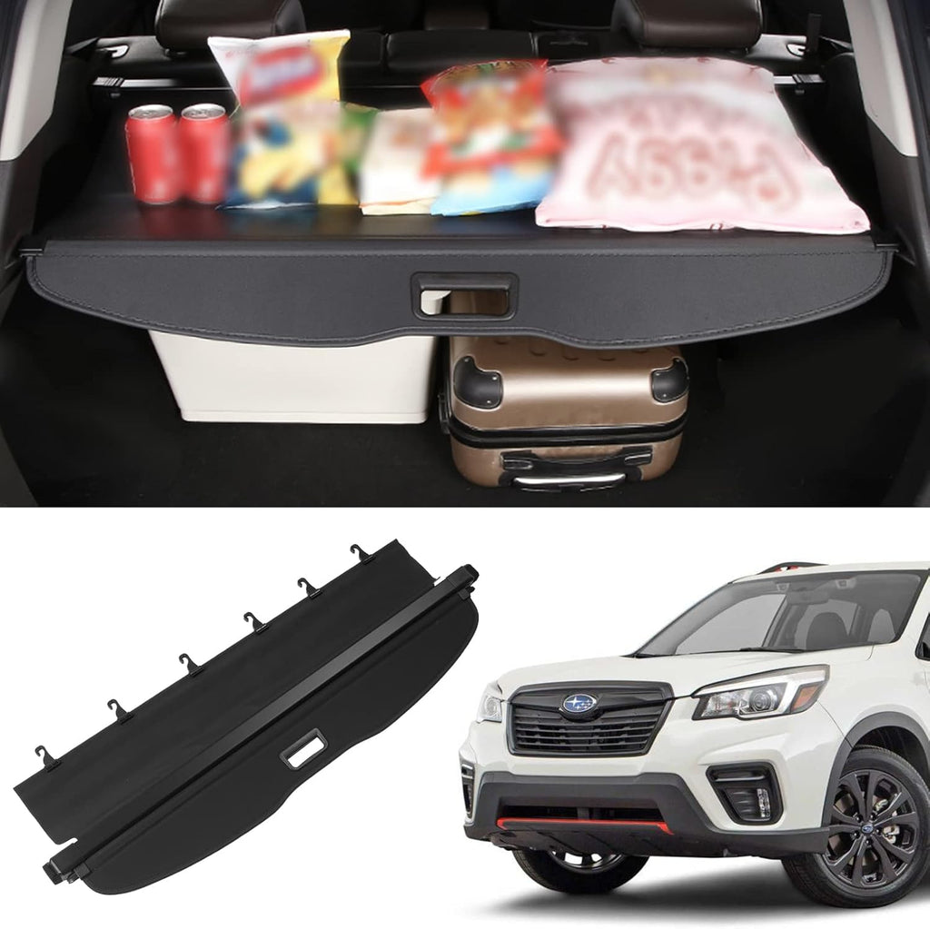 Black Retractable Cargo Cover for Subaru Forester N7128