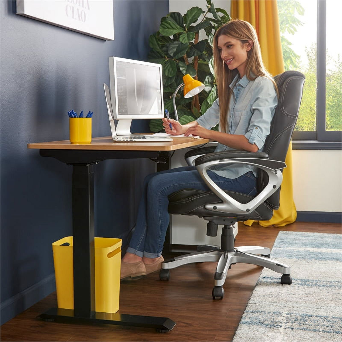 Standing Desk and Motion Office Chair X649