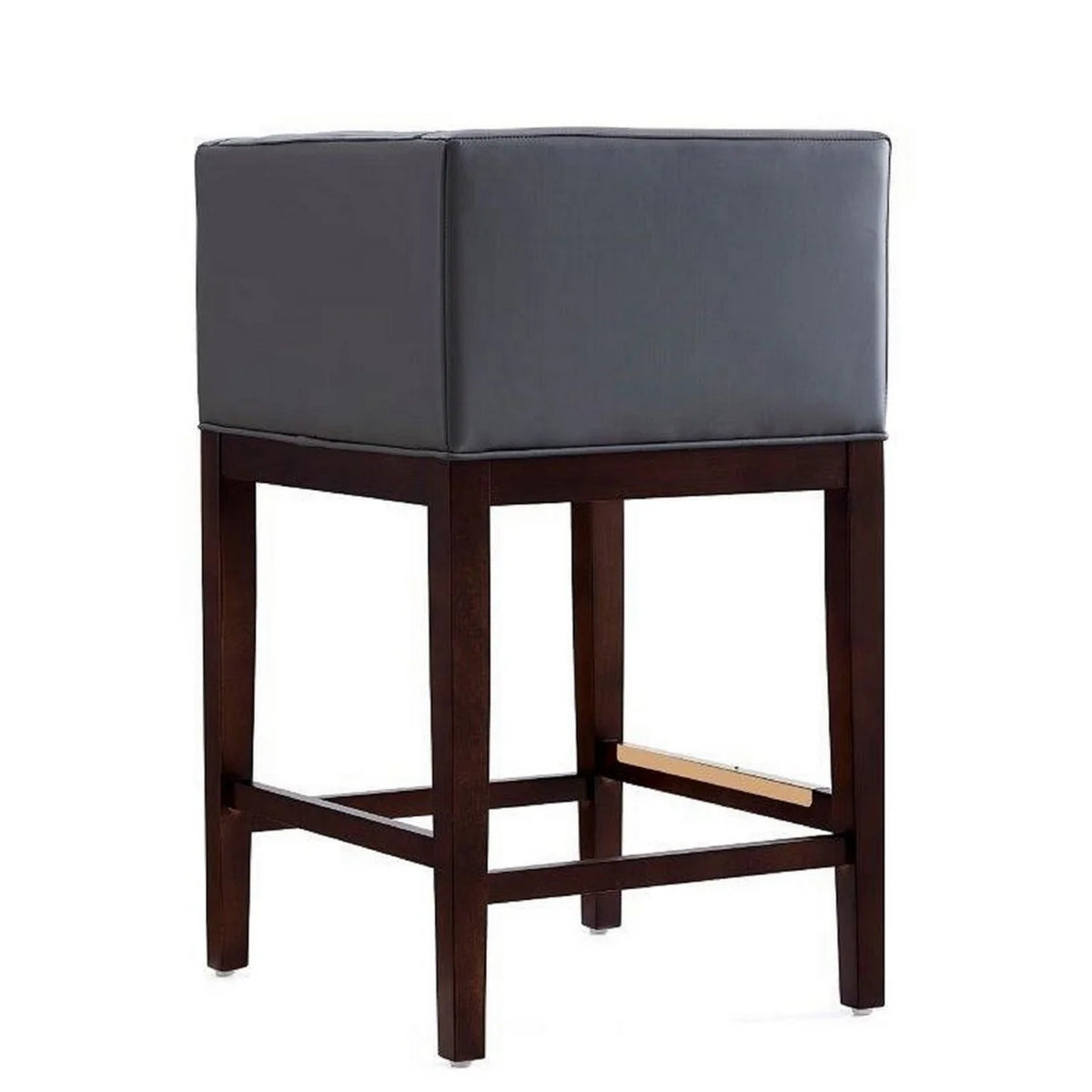 Grey and Dark Walnut Beech Wood Counter Height Bar Stool O58559
