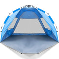 2-4 Person Pop-up Beach Tent UPF 50+ UV Protection Portable Waterproof Sunshade Blue A535