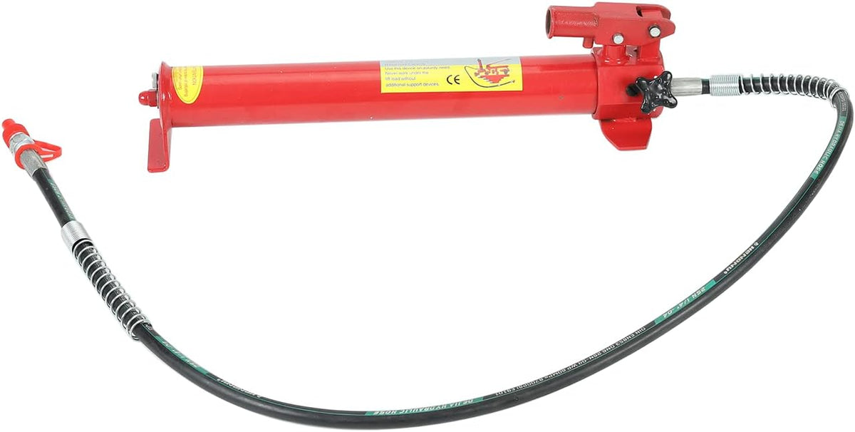 Red 20 Ton Porta Power Kit with 78.7 inch Oil Hose Hydraulic Ram O3465