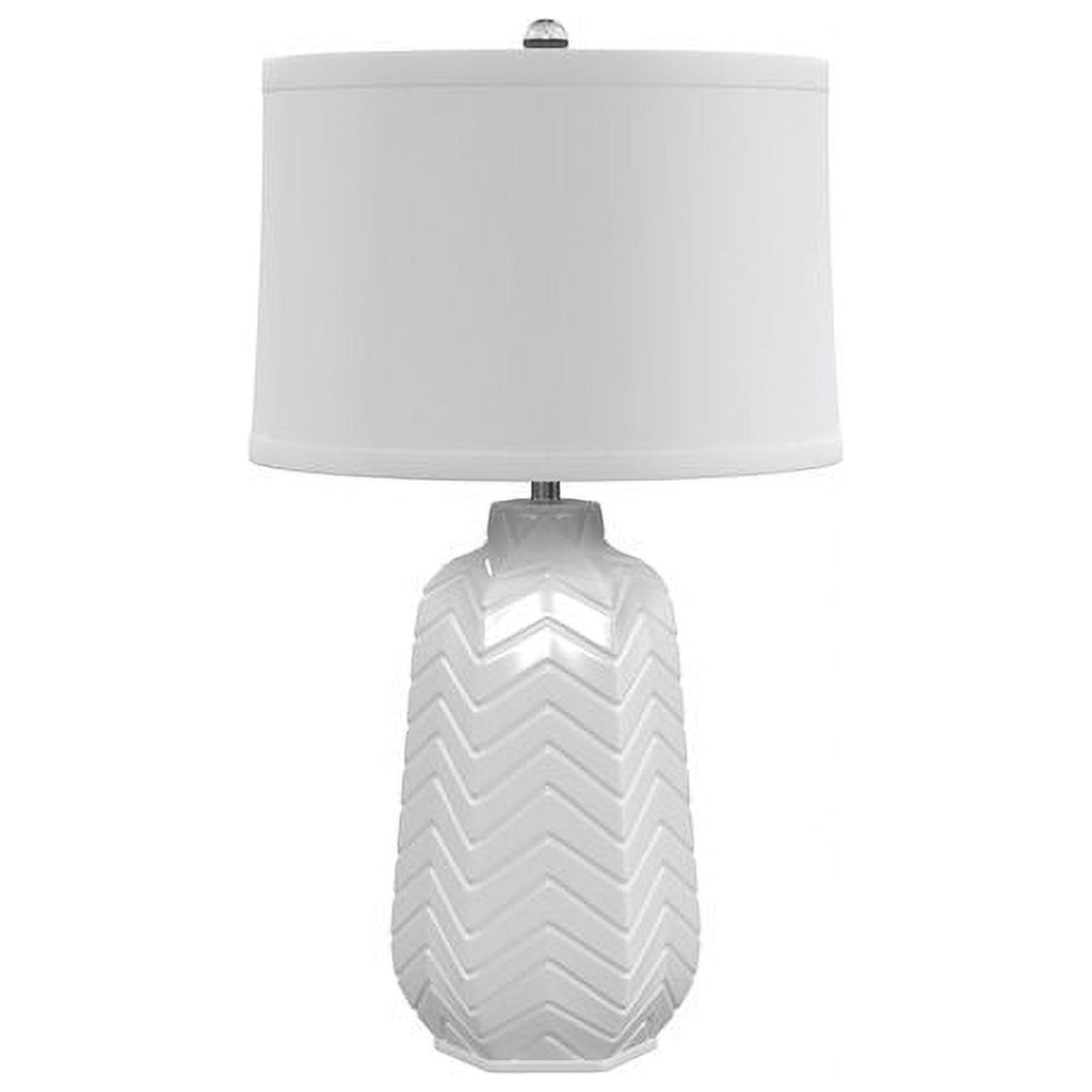 White Ceramic Table Lamp T61512