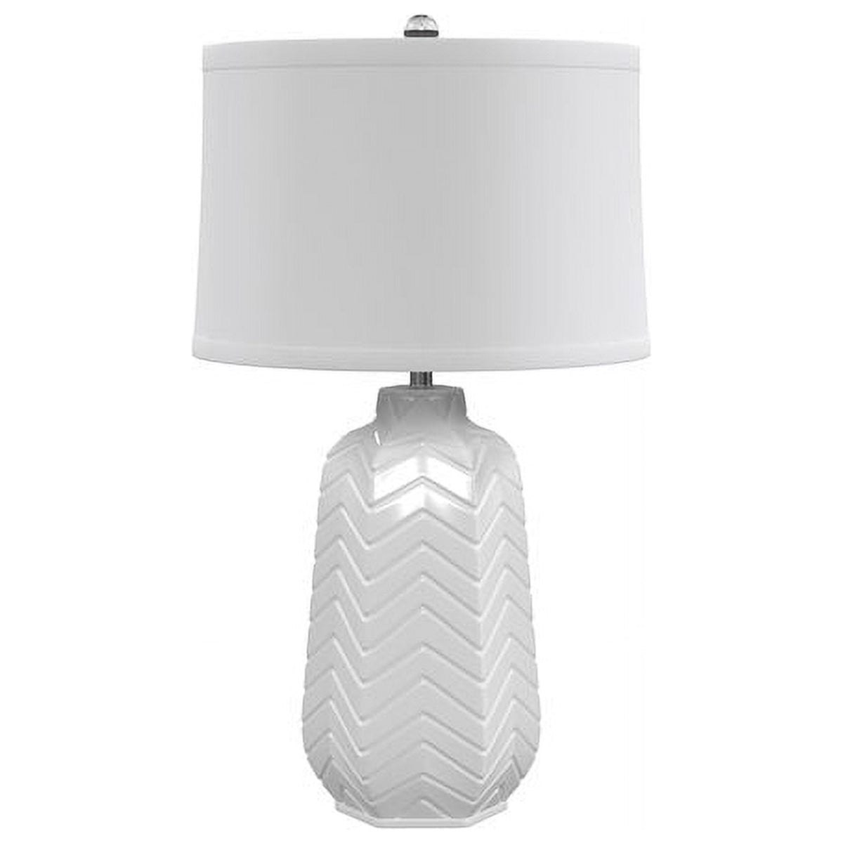 White Ceramic Table Lamp T61512