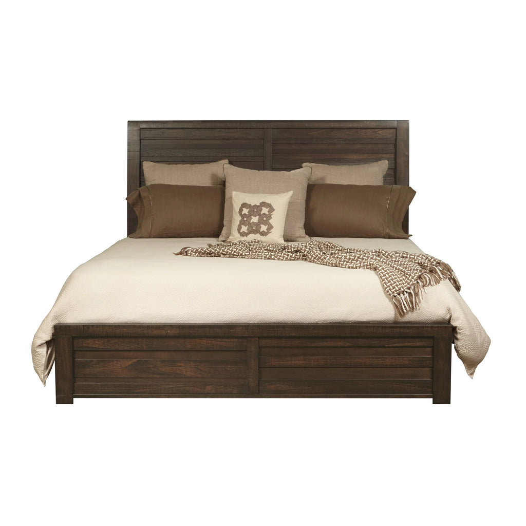 Espresso Wood Bedroom Set with King Bed Dresser Mirror Nightstand Chest Y5257