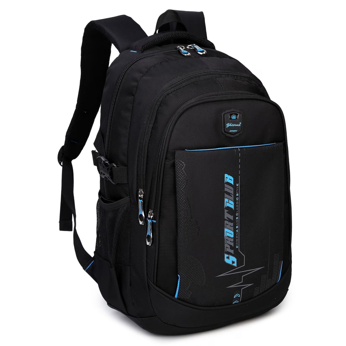 Black Blue Waterproof Lightweight Backpack G11335