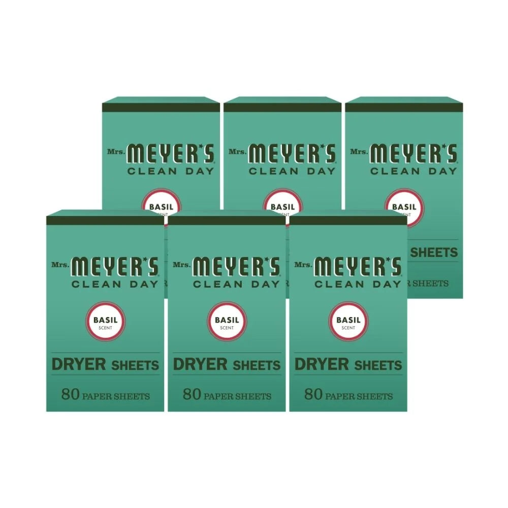 Basil Dryer Sheets 80 CT Pack of 6 X349