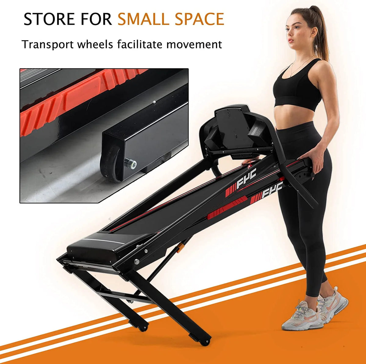 Folding Treadmill with Incline T8823