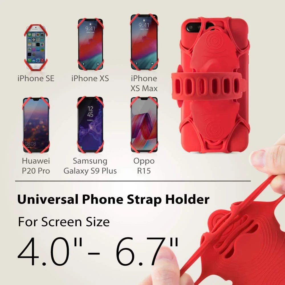 Bike Tie Pro Pack-Red 2-in-1 Phone + PowerBank Holder for Bicycle Motorcycle T290912