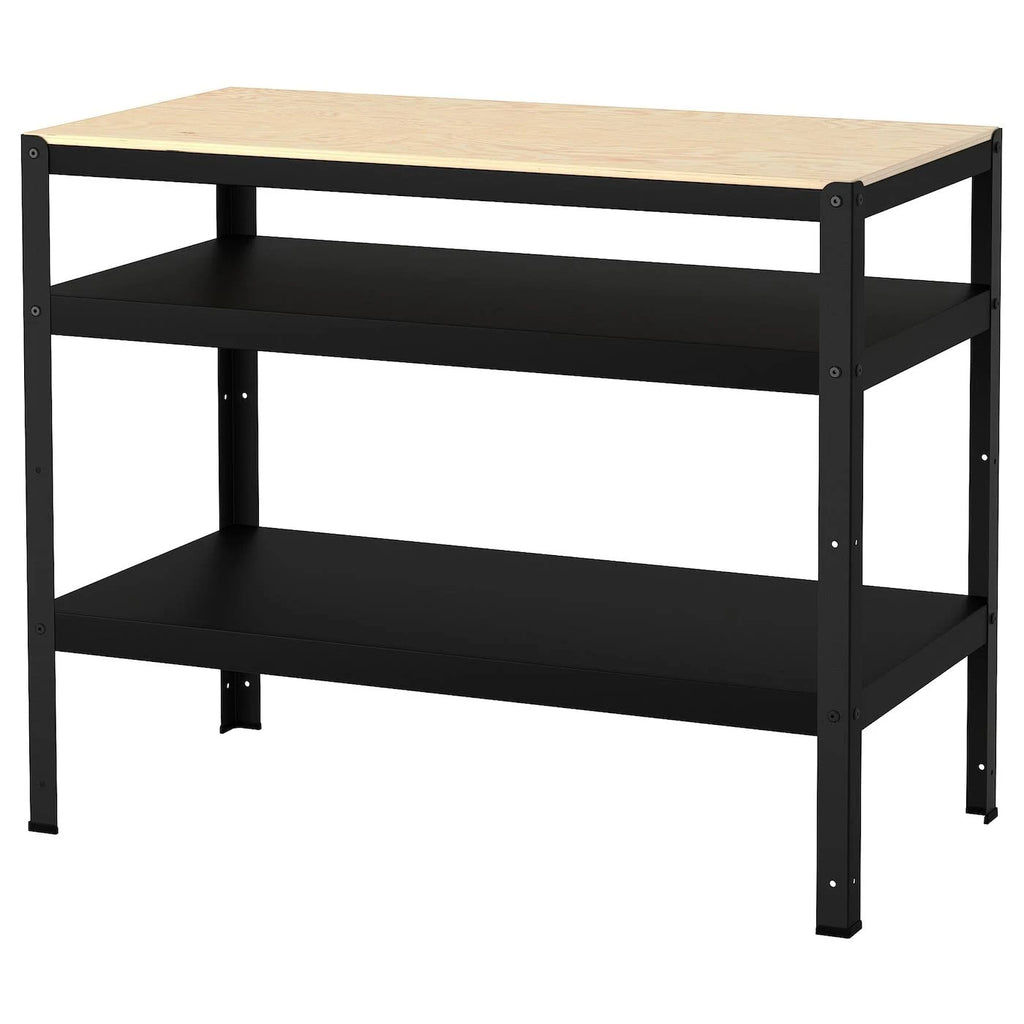 Black/Pine Plywood Work Bench C341734