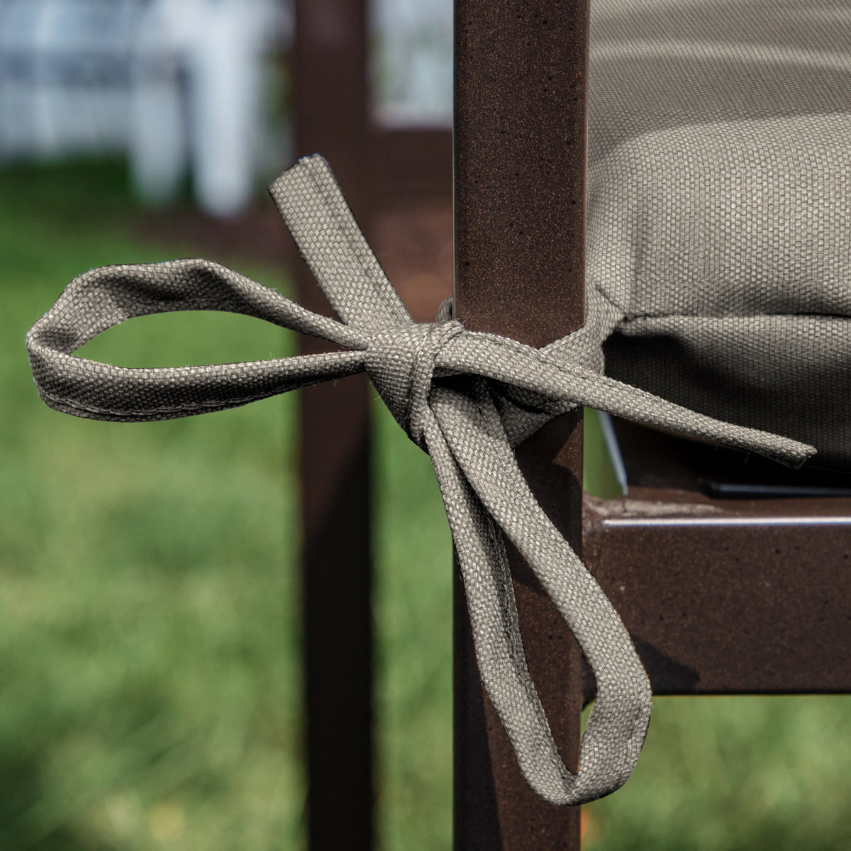Navy Blue Rectangle Outdoor Seat Pad 2 Pack U377918