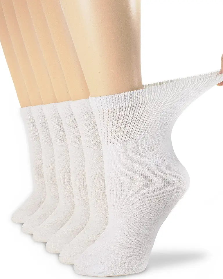 Cotton Ankle Socks Non Binding Top 6 Pack C6639
