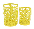 Yellow Candle Lanterns Set of 2 V586