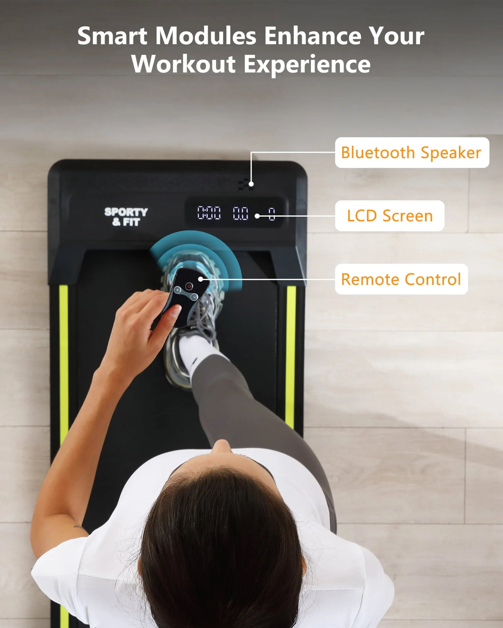 Walking Pad Treadmill 265 lb Capacity with LCD Display G473190