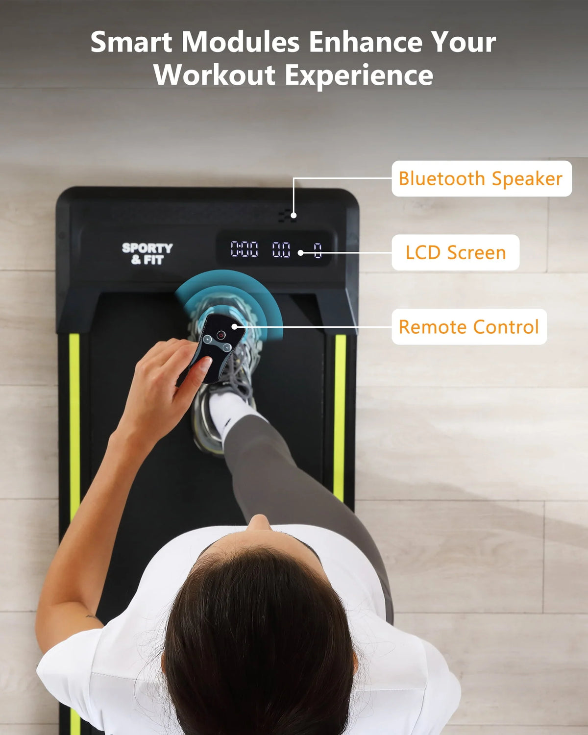 Walking Pad Treadmill 265 lb Capacity with LCD Display G473190