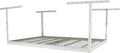 4x6 Height Adjustable Steel Overhead Garage Storage Rack, White, 500 Pound Capacity M129087