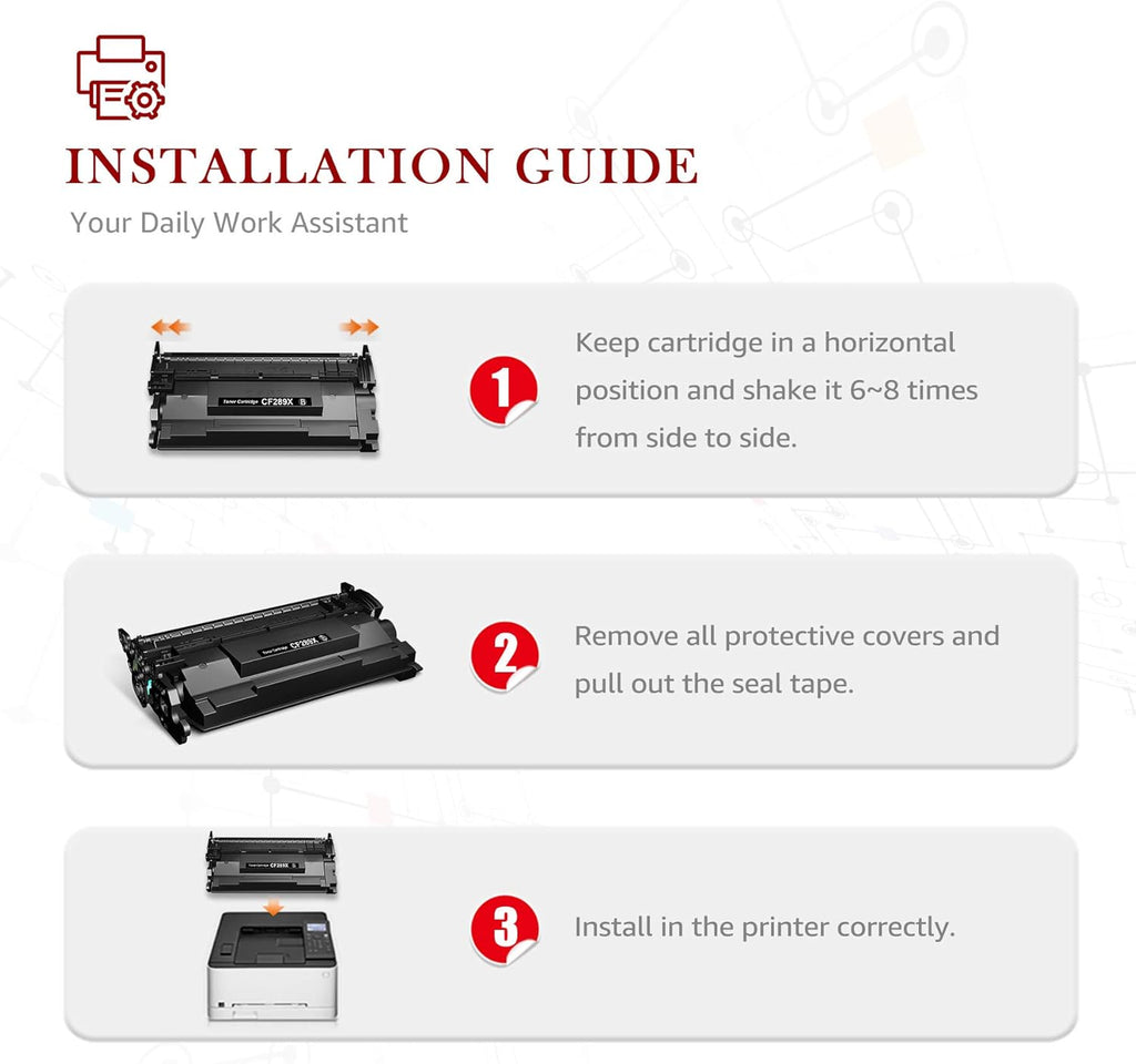 Compatible Toner Cartridge for HP Printer, Black, 1-Pack F660284